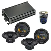 Compatible with BMW X5 2000-2013 Factory Speaker Replacement Harmony (2)R65 & CXA360.4 Amplifier