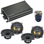 Compatible with Cadillac DTS 2006-2011 Factory Speaker Replacement Harmony (2) R5 & CXA360.4 Amp