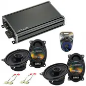 Compatible with Chevy Blazer 1992-1994 Factory Speaker Replacement Harmony (2)R46 & CXA360.4 Amp