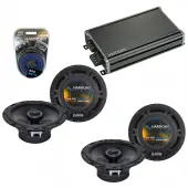 Compatible with Dodge Nitro 2007-2011 Factory Speaker Replacement Harmony (2) R65 & CXA360.4 Amp