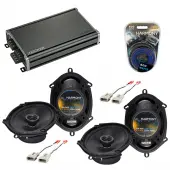 Compatible with Ford Econoline Full Size Van 92-96 Speaker Replacement Harmony (2)R68 & CXA360.4 Amp
