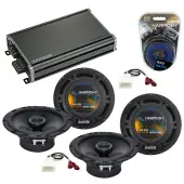 Compatible with Isuzu Amigo 1998-2000 Factory Speaker Replacement Harmony (2) R65 & CXA360.4 Amp