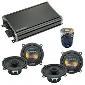 Compatible with Lexus ES 300 1997-2006 Factory Speaker Replacement Harmony (2) R5 & CXA360.4 Amp