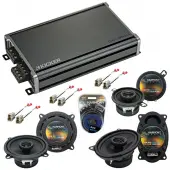 Compatible with Volkswagen Corrado 90-93 Factory Speaker Replacement Harmony Speakers & CXA360.4 Amp