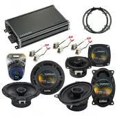 Compatible with Volkswagen GTI 1995-1998 Factory Speaker Replacement Harmony Speakers & CXA360.4 Amp