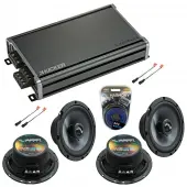 Compatible with Chevy Corvette 1997-2004 Factory Speakers Replacement Harmony Audio Bundle (2) C65 & CXA360.4