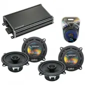 Compatible with Kia Sportage 2005-2010 Factory Speaker Replacement Harmony (2) R5 & CXA360.4