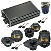 Compatible with Dodge Dynasty 1988-1993 Factory Speaker Replacement Harmony Speakers & CXA360.4 Amp