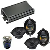 Compatible with Lincoln LS 2000-2006 Factory Speaker Replacement Harmony (2) R68 & CXA360.4 Amp