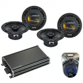 Compatible with Mitsubishi Outlander Sport 11-16 Speaker Replacement Harmony (2) R65 & CXA360.4 Amp
