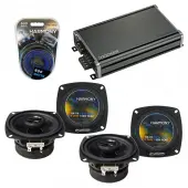 Compatible with Suzuki Sidekick 1996-1998 Factory Speaker Replacement Harmony (2) R4 & CXA360.4 Amp