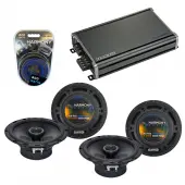 Compatible with Volkswagen Eos 2007-2011 Factory Speaker Replacement Harmony (2) R65 & CXA360.4 Amp
