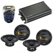 Compatible with Volkswagen GLI 2008-2011 Factory Speaker Replacement Harmony (2) R65 & CXA360.4 Amp