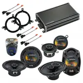 Compatible with Chrysler Concorde 1998-2001 OEM Speaker Replacement Harmony Speakers & CXA360.4 Amp
