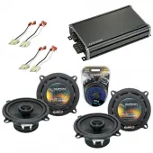 Compatible with Jeep Grand Wagoneer 86-92 OEM Speaker Replacement Harmony (2) R5 & CXA360.4 Amp