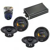 Compatible with Mercedes CLK-Class 04-04 OEM Speaker Replacement Harmony (2) R65 & CXA360.4 Amp