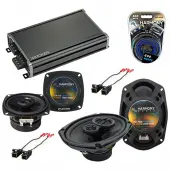 Compatible with Oldsmobile Cutlass Supreme 1992-1994 OEM Speaker Replacement Harmony & CXA360.4 Amp