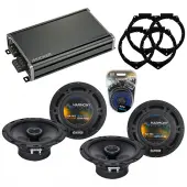 Compatible with Saturn Outlook 2007-2009 OEM Speaker Replacement Harmony (2) R65 & CXA360.4 Amp