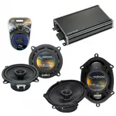 Compatible with Toyota Cressida Wagon 82-85 OEM Speaker Replacement Harmony Speakers & CXA360.4 Amp