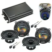 Compatible with Toyota Land Cruiser 1982-1987 OEM Speaker Replacement Harmony (2) R5 & CXA360.4 Amp