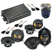 Compatible with Dodge Daytona 1984-1993 Factory Speaker Replacement Harmony Speakers & CXA360.4 Amp