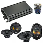 Compatible with Jeep Commander 06-07 OEM Speaker Replacement Harmony R69 R65 & CXA360.4 Amp