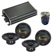 Compatible with Chevy Equinox 2007-2009 Factory Speaker Replacement Harmony (2) R65 & CXA360.4 Amp