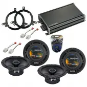 Compatible with Dodge Durango 2004-2007 Factory Speaker Replacement Harmony (2) R65 & CXA360.4 Amp
