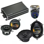 Compatible with Dodge Van (Full Size) 1984-1989 Speaker Replacement Harmony R68 R35 & CXA360.4 Amp