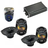 Compatible with Dodge Van (Full Size) 1998-2003 Speaker Replacement Harmony (2) R69 & CXA360.4 Amp