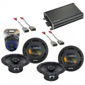 Compatible with Honda CRV 1997-2006 Factory Speaker Replacement Harmony Audio Bundle (2) R65 & CXA360.4 Amp