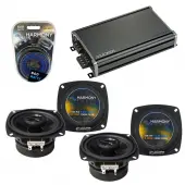 Compatible with Toyota Supra 1986.5-1992 Factory Speaker Replacement Harmony (2) R4 & CXA360.4 Amp