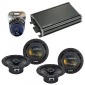 Compatible with Volkswagen CC 2009-2014 Factory Speaker Replacement Harmony (2) R65 & CXA360.4 Amp