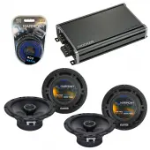 Compatible with Volvo C70 2006-2008 Factory Speaker Replacement Harmony (2) R65 & CXA360.4 Amp