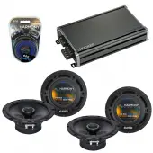 Compatible with Volvo V50 2005-2007 Factory Speaker Replacement Harmony (2) R65 & CXA360.4 Amp