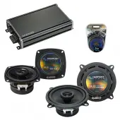 Compatible with Audi 100/200 Series 1989-1995 OEM Speaker Replacement Harmony R4 R5 & CXA360.4 Amp