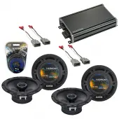 Compatible with Honda Insight 2001-2006 OEM Speaker Replacement Harmony Audio Bundle (2) R65 & CXA360.4 Amp