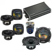 Compatible with Honda Passport 1996-1997 OEM Speaker Replacement Harmony (2) R46 R5 & CXA360.4 Amp