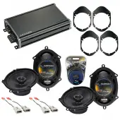 Compatible with Lincoln Navigator 97-98 OEM Speaker Replacement Harmony (2) R68 & CXA360.4 Amp