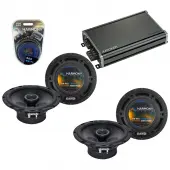 Compatible with Mazda MPV Van 1996-1999 OEM Speaker Replacement Harmony (2) R65 & CXA360.4 Amp