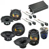 Compatible with Mitsubishi Galant 94-98 OEM Speaker Replacement Harmony Replacement & CXA360.4 Amp