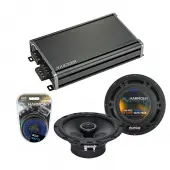 Compatible with Mitsubishi Raider 2006-2009 OEM Speaker Replacement Harmony R65 & CXA360.4 Amp