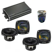 Compatible with Chevy Sprint: ER/Turbo 85-88 OEM Speaker Replacement Harmony (2) R4 & CXA360.4 Amp