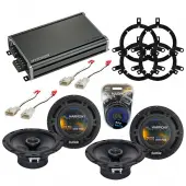 Compatible with Toyota Highlander 2004-2005 OEM Speaker Replacement Harmony (2) R65 & CXA360.4 Amp