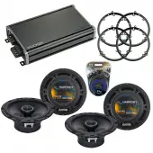 Compatible with Volkswagen Beetle 1998-2011 OEM Speaker Replacement Harmony (2) R65 & CXA360.4 Amp
