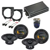Compatible with Chevy Van Express 2003-2007 OEM Speaker Replacement Harmony (2) R65 & CXA360.4 Amp