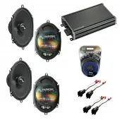 Compatible with Ford Mustang 2005-2009 Factory Speakers Replacement Harmony (2) C68 & CXA360.4