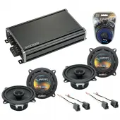 Compatible with Hyundai Accent 1995-1999 Speaker Replacement Harmony (2) R5 & CXA360.4 Amp