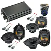 Compatible with Chrysler Voyager 2000-2003 OEM Speaker Replacement Harmony Speakers & CXA360.4 Amp
