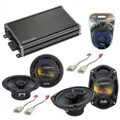 Compatible with GMC Safari Mini Van 1985-1990 OEM Speaker Replacement Harmony Speakers & CXA360.4 Amp